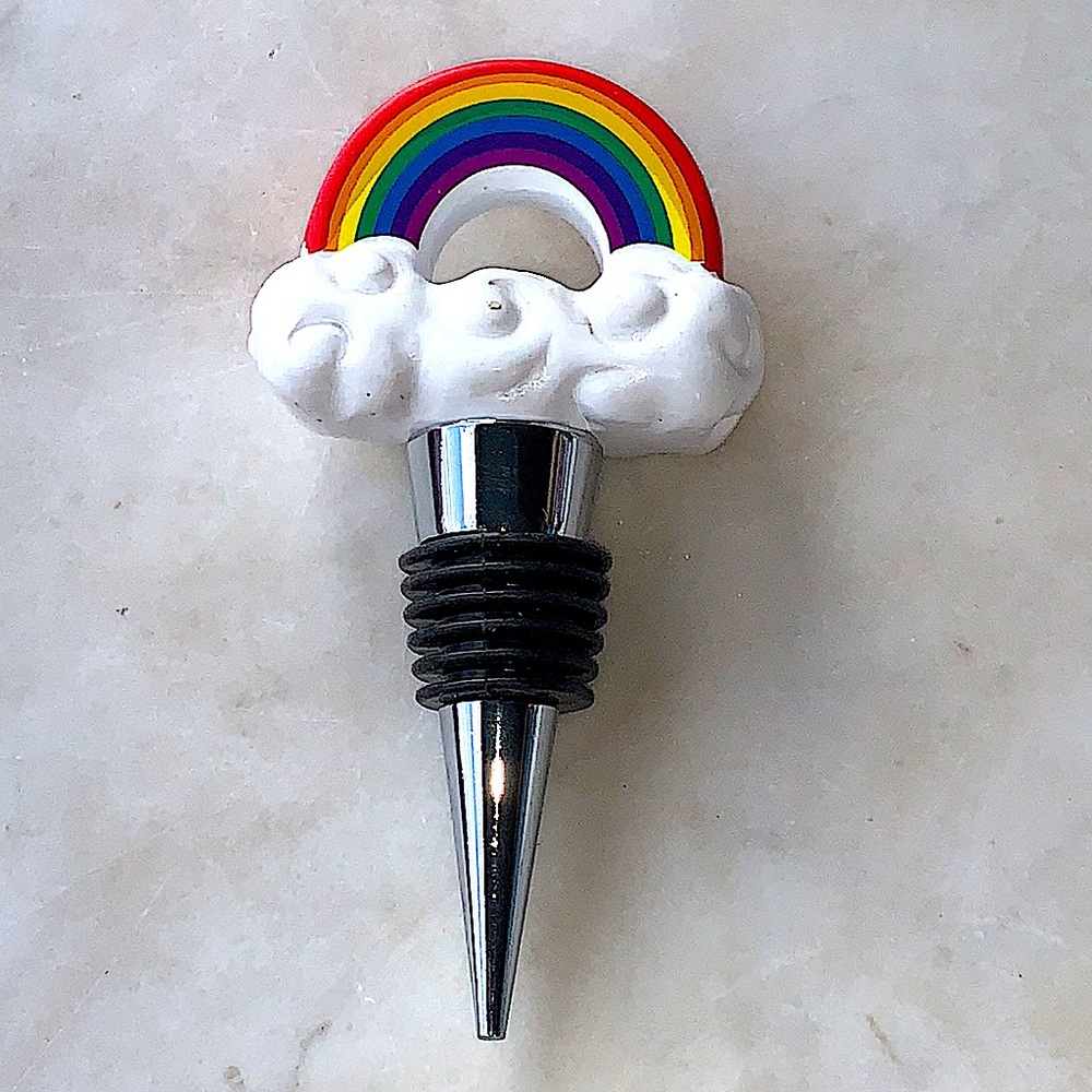 WILD EYE DESIGNS WINE STOPPER RAINBOW WINK
